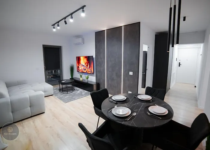 Апартаменти Luxury 2-bedroom 2-bath With Balcony Near Pipera Metro Бухарест